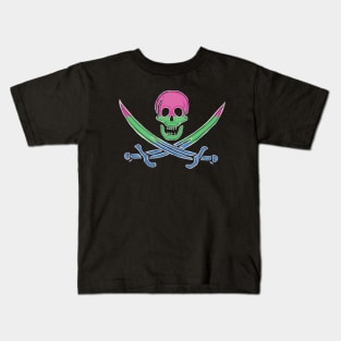 Polysexual Pirate Pride (darkMode) Kids T-Shirt